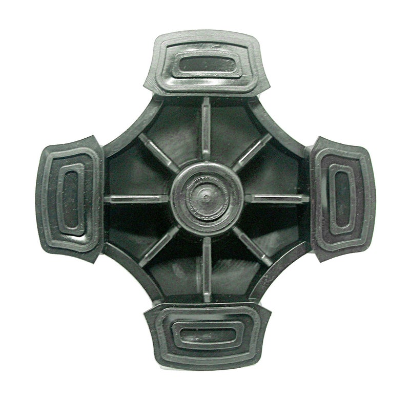 RMS Cane Tip - Self Standing Quad Base Replacement for Most Walking Canes, Walking Sticks, Folding Canes or Offset Quad Pod or Tripod Canes - 4 Prong Rubber Cane Foot Pad (Black) - Image 4